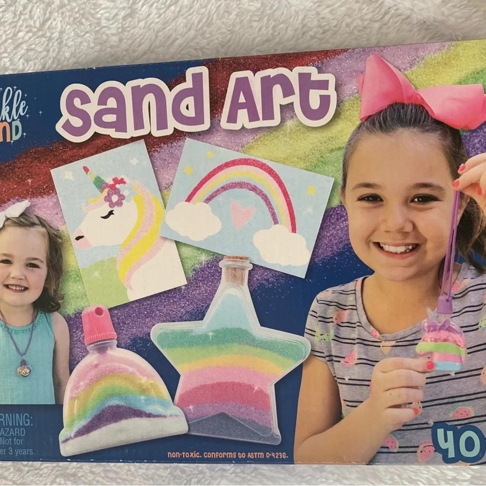 Sparkle Sand Sand Art Kit (40Pc) + 2 Bottles Bundle Creativity Kid Activity - Picture 7 of 8